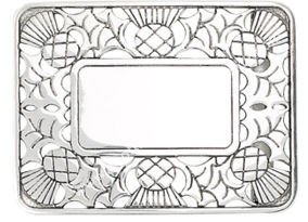 Thistle Framed Kilt Belt Buckle - Click Image to Close